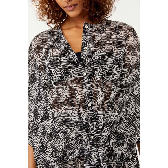 đLAST CHANCEđ NWT Free People More Chill Sleep Shirt / Zebra Combo - Picture 5 of 7